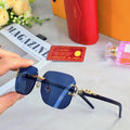 PANTHÈRE RECTANGULAR FRAME SUNGLASSES 580762 IN METAL
