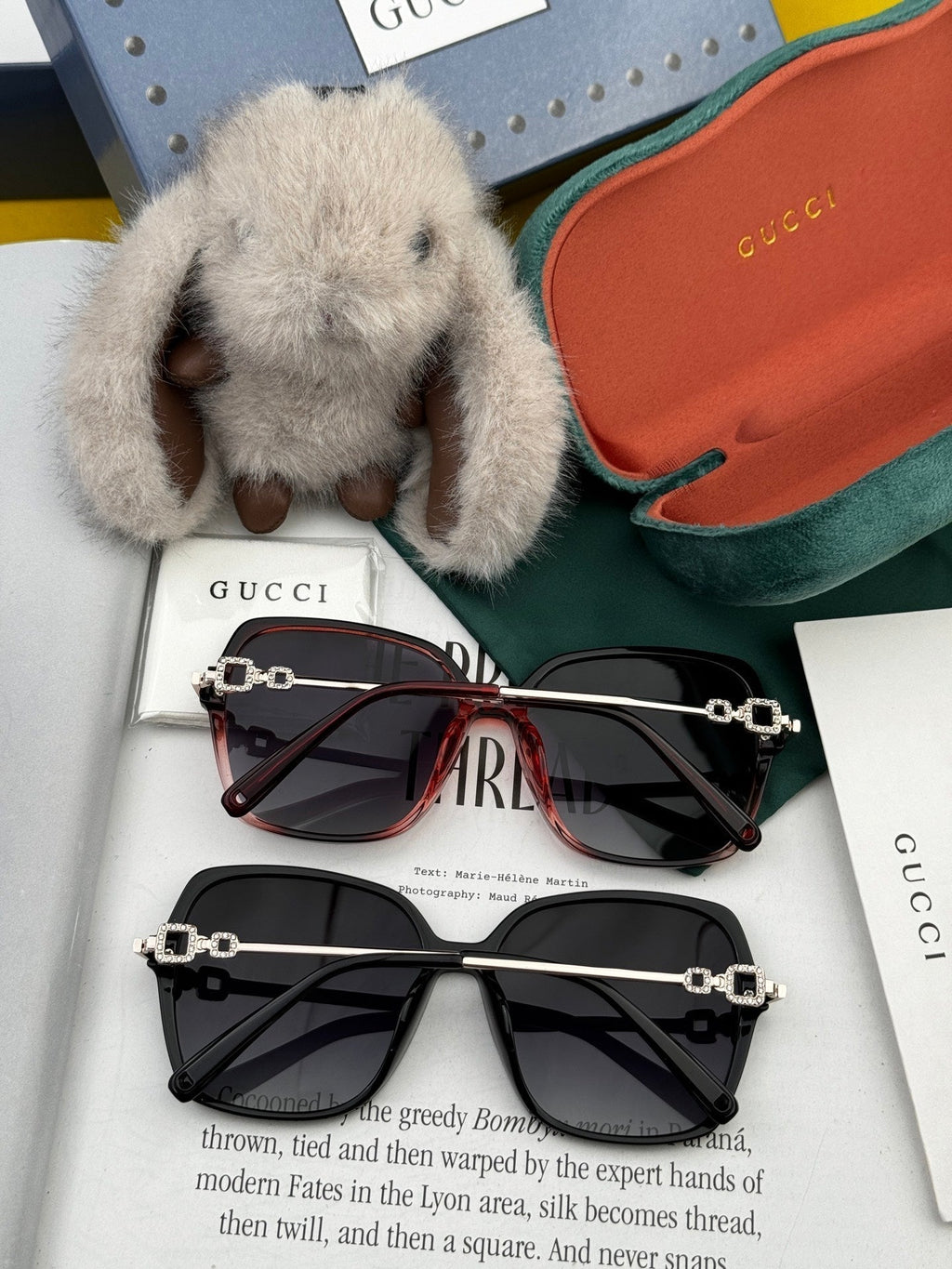 OVERSIZED SQUARE FRAME SUNGLASSES G2750 IN ACETATE AND METAL