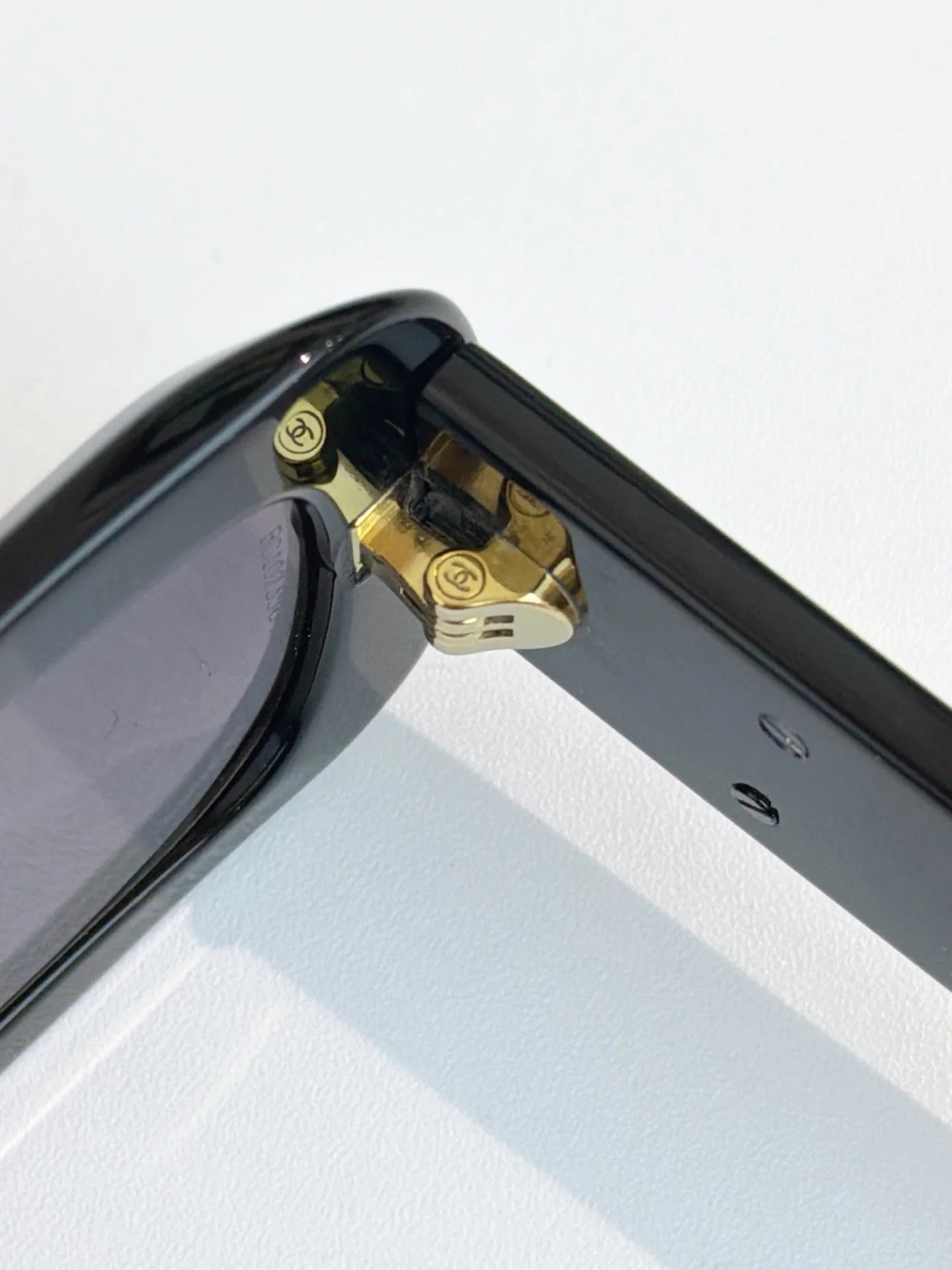 Chanel Butterfly Sunglasses Black Gradient Purple Acetate